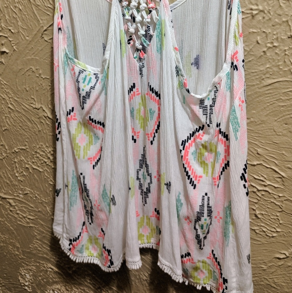 AERO Multicolor Racerback Tank (sz.XL) - Picture 4 of 6